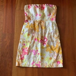 Women’s J.Crew strapless mini dress.